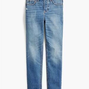 J. Crew Women's Premium Edition High Rise Straight Jeans Button Fly